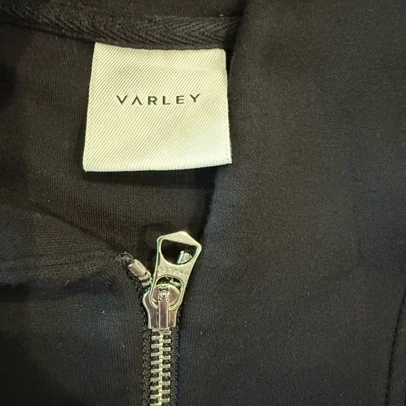 Varley Davidson Black Zip Sweatshirt and Slim Cuff Joggers Set, Medium - Picture 3 of 7